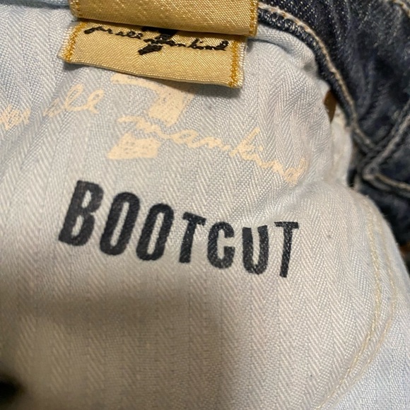 7 For All Mankind Distressed Bootcut Jeans - Picture 8 of 10